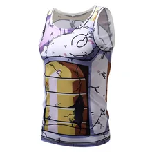 Майка для фитнеса с 3D принтом Dragon Ball Tanktop Вегета ГОКу Супер Saiyan спортивные футболки майки без рукавов топы на бретелях