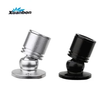 6 шт. Светодиодный точечный светильник 1 Вт Мини светодиодный потолочный серебристый черный вниз освещение AC110v 220 В осветительная лампа для шкафа прилавка витрина