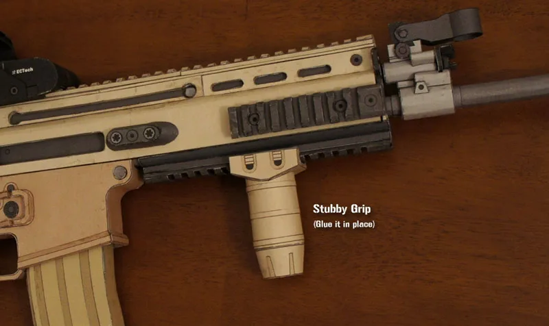 95 см 1:1 HK416 M416 Бумажная модель Штурмовая винтовка пистолет игра-головоломка подарок для мальчиков и девочек - Цвет: orange