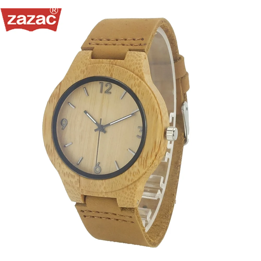 Luxury Brand Zazac women Bamboo Wood Watches child and Women Quartz