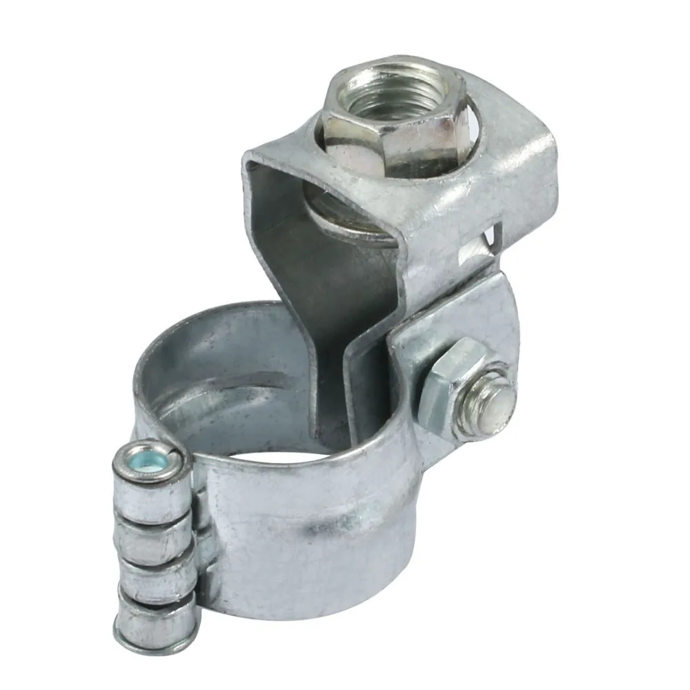 UXCELL 10pcs Iron Zinc Plated Hose Clamp For 25mm Outer Dia Tube Pipe W