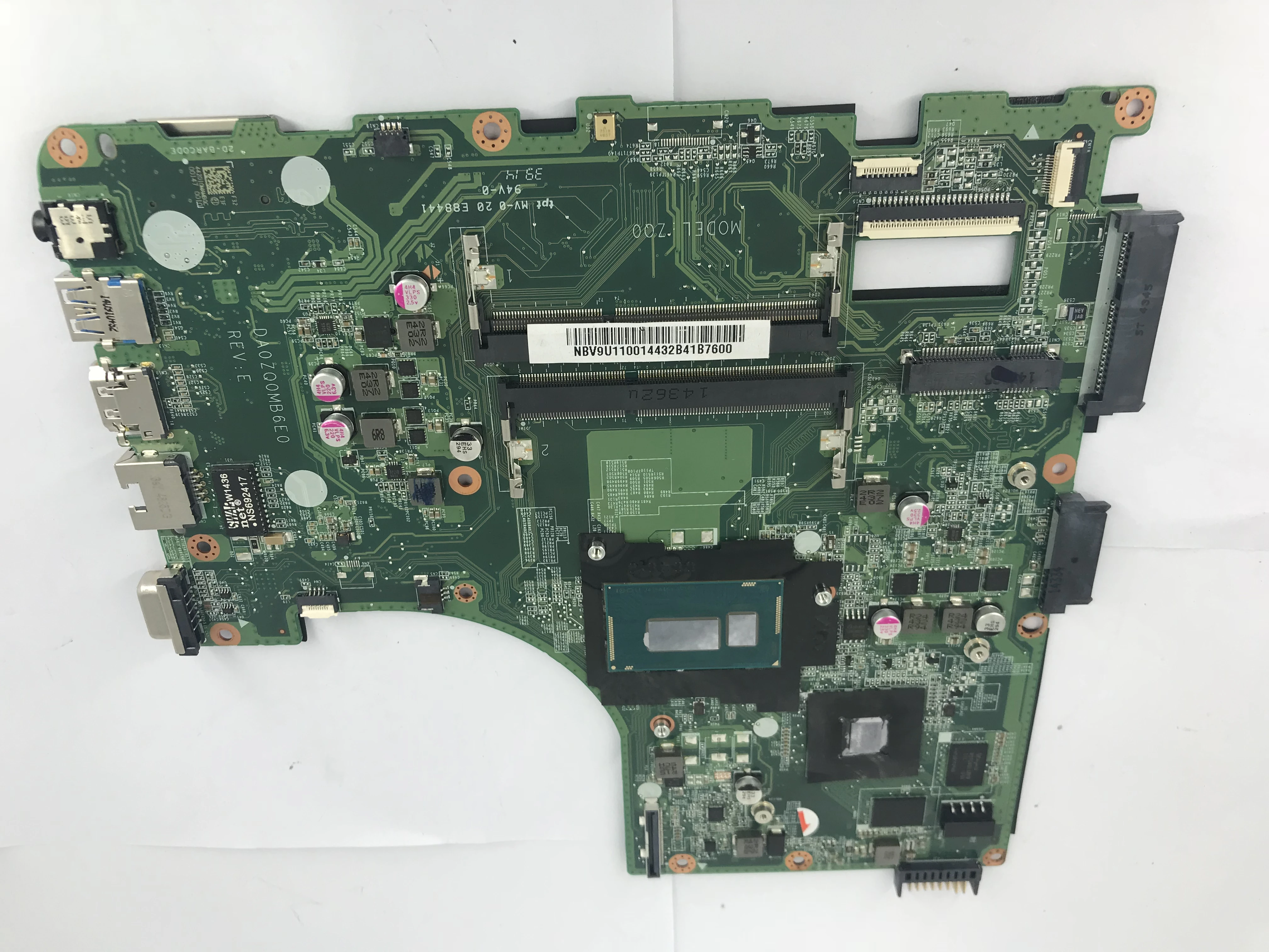

NBMN111006 Pentium 3558U Motherboard for Acer Aspire E5-471G V3-472 TravelMate P246-M DA0ZQ0MB6E0