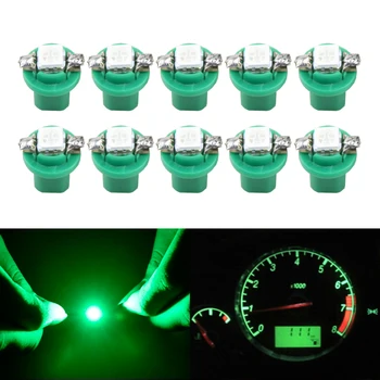 

Lot 10 Green B8.5D 509T B8.5 5050 1SMD T5 Led Lamp For Car Gauge Speedo Dash Bulb Dashboard Instrument Indicators 12V