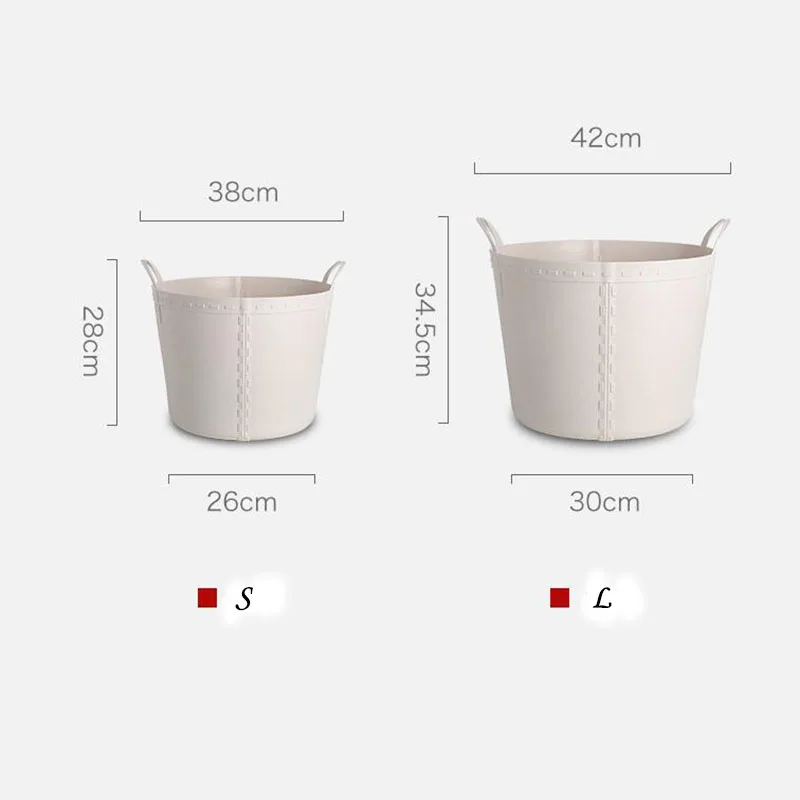 المحمولة سلة الغسيل تخزين سلة التخزين لعبة تخزين البلاستيك بسيط المنزلية اليابانية سلة التخزين