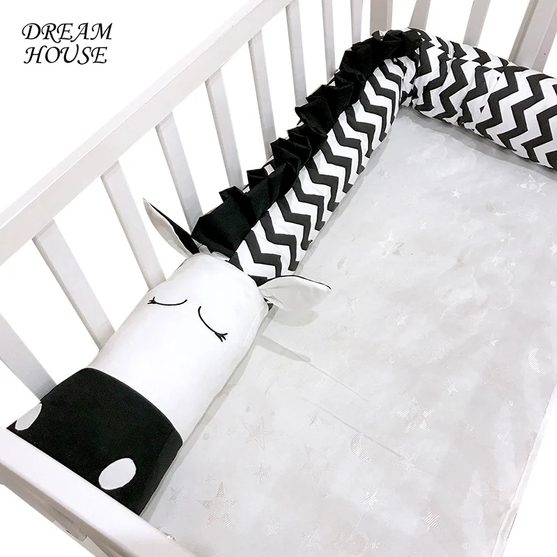 

1piece Baby Bed Bumpers Infant Cotton Crib Protector for Newborn Around Cot Bumpers for Kids Toys Kids Bed Bedding Room Decor