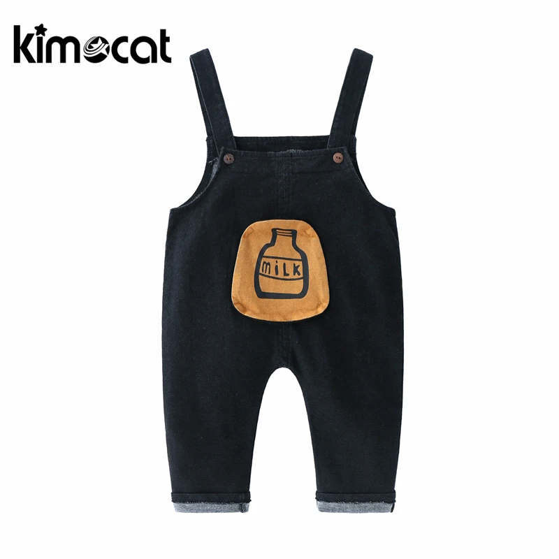 Kimocat/штаны для новорожденных мальчиков и девочек хлопковые леггинсы высокого