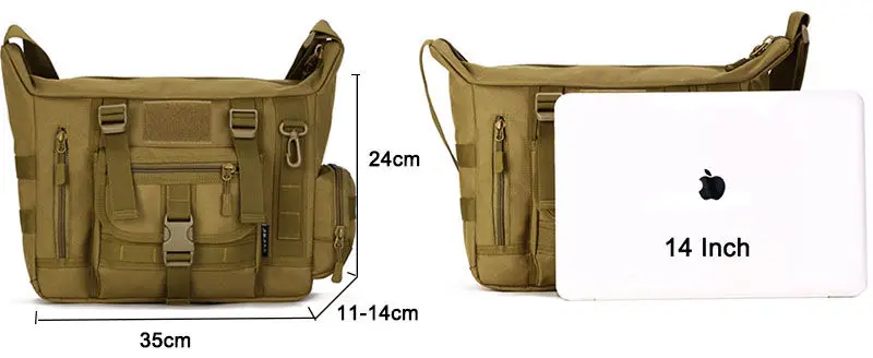 14 Inch Military Tactical Sling Bag