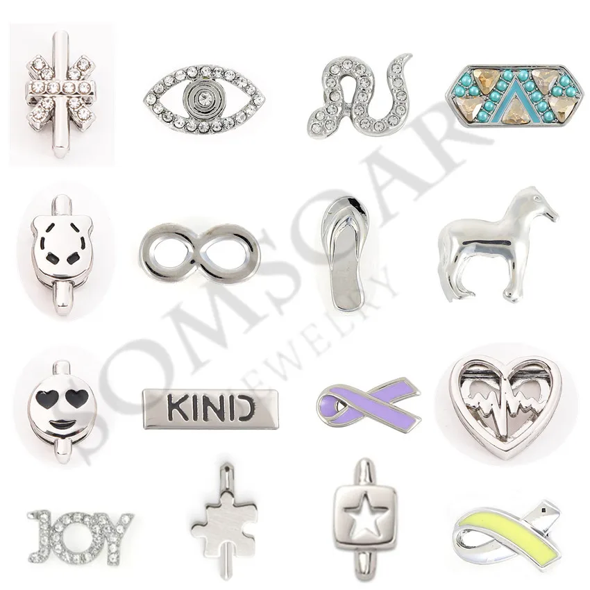 

"PRESELL PRODUCT" Newest Silver Charms Fit For Leather Wrappable Mesh Bracelet 50pcs/lot