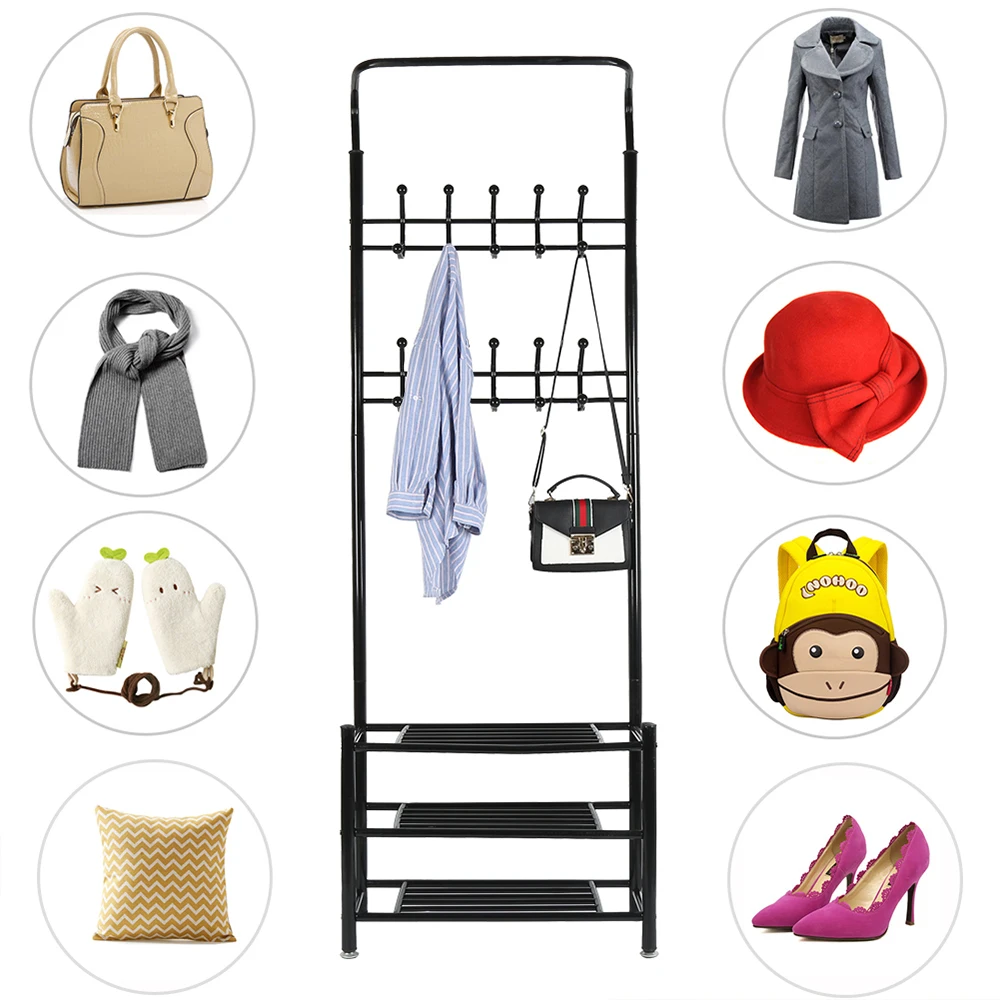 Billige Schuh Rack Schrank Schuh Veranstalter Regal für schuhe Hause Möbel Multifunktions Mantel Rack Bad Rack für Home HWC