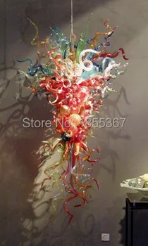 

Free Shipping Beautiful Design Big Discount Multi Colored Glass Chandelier