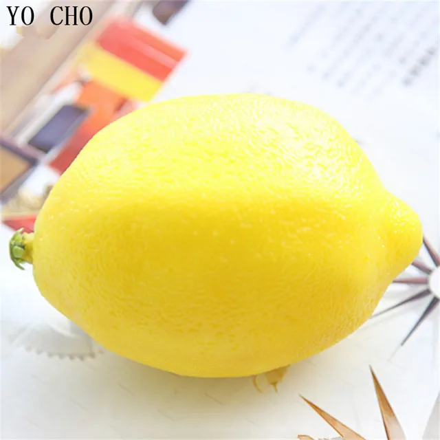 Coldshine 6pcs Large Artificial Lemons Fruit Artificial Plastic Fake Fruit Imitation for Home Party Decor Kitchen Decoration Yellow Coldshine 6pcs Large Artificial Lemons Fruit Artificial Plastic Fake Fruit Imitation for Home Party Decor Kitchen Decoration Yellow
