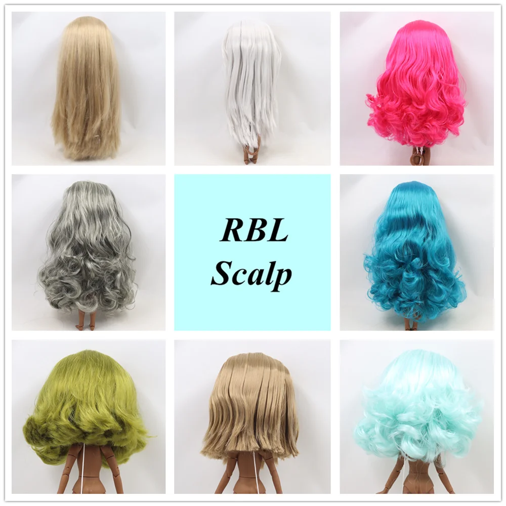 Blyth Doll 1/6 парики RBL для кожи головы с эффектом челки/без челки мягкая разные стили
