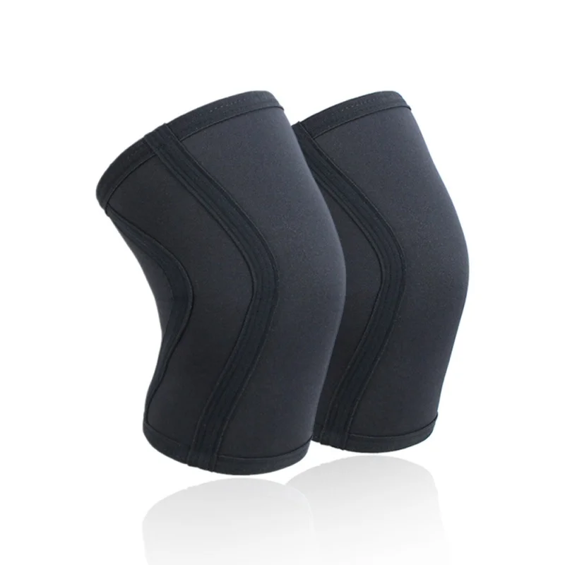 

1 pcs 7mm Compression Neoprene Weightlifting Knee Pads Fitness Gym Training Squats Knee Protector Crossfit Kneecap Sports Safety