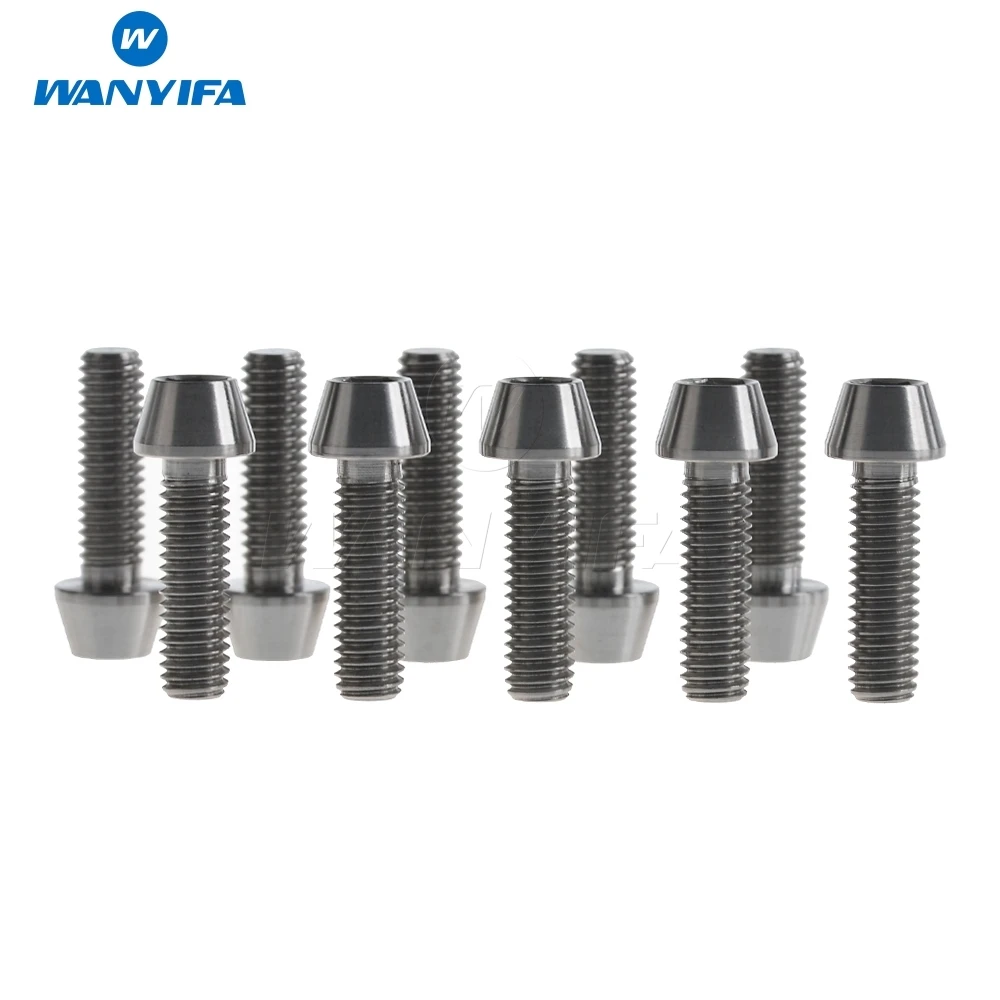 Buy 10Pcs M6x20mm Titanium Ti Bolt Tapered Head Screw