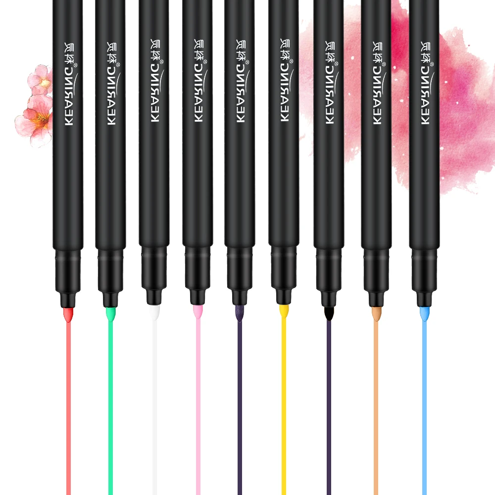 Multicolor Permanent Marker Pen DIY Fabric Paint Marking Pens Textile