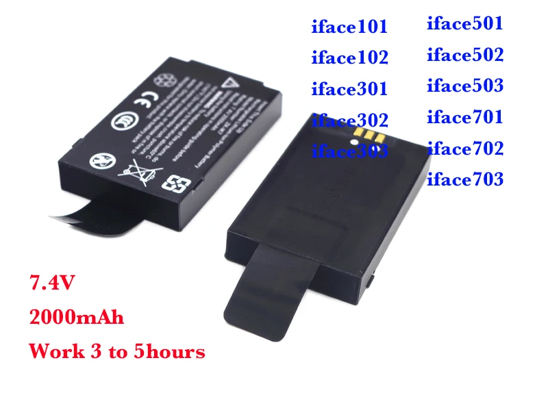 Аккумуляторная батарея ZK Iface 2000 мА/ч подходит для ifac302 iface 702 iлицевой 303 800 402 202|battery