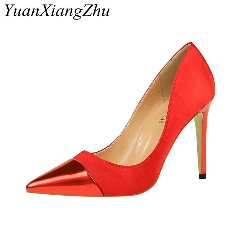

Fashion Simple Women Pumps High Heels Shoes 2019 Spring Luxury Brand Shallow Pointed Toe Sexy Party Women Shoes Woman High Heels