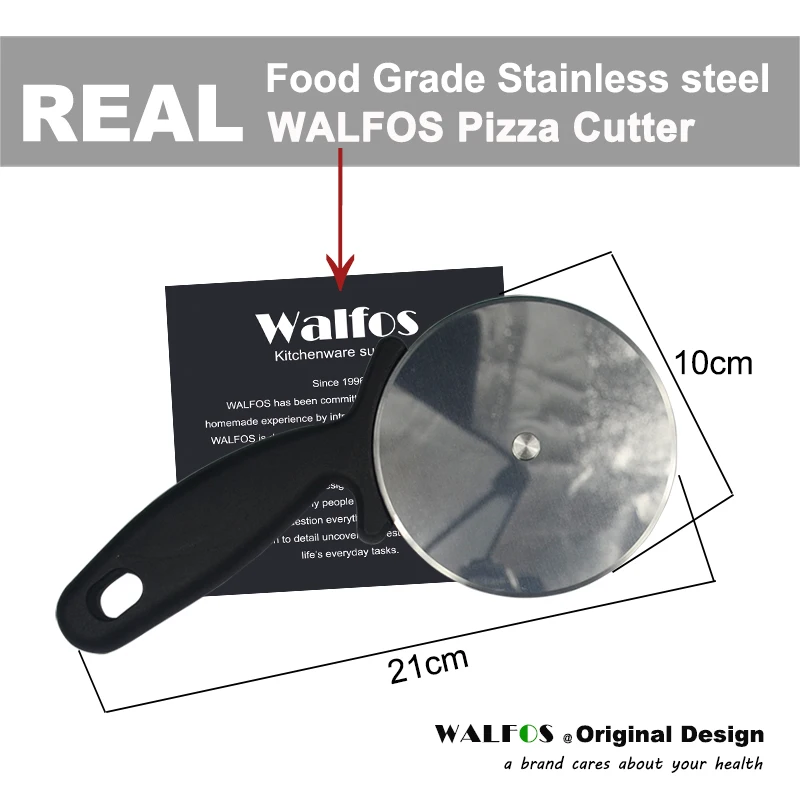 WALFOS пищевая нержавеющая сталь резак для пиццы круглая форма колеса для пиццы ножи для тортов хлеба круглый нож резак инструменты для пиццы