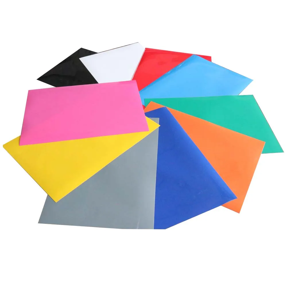 

PU Heat Transfer Vinyl 210x297mm - 10 Colors HTV Assorted Colors Bundle/Variety Pack, Adhesive Vinyl, Iron-On Transfer Vinyl