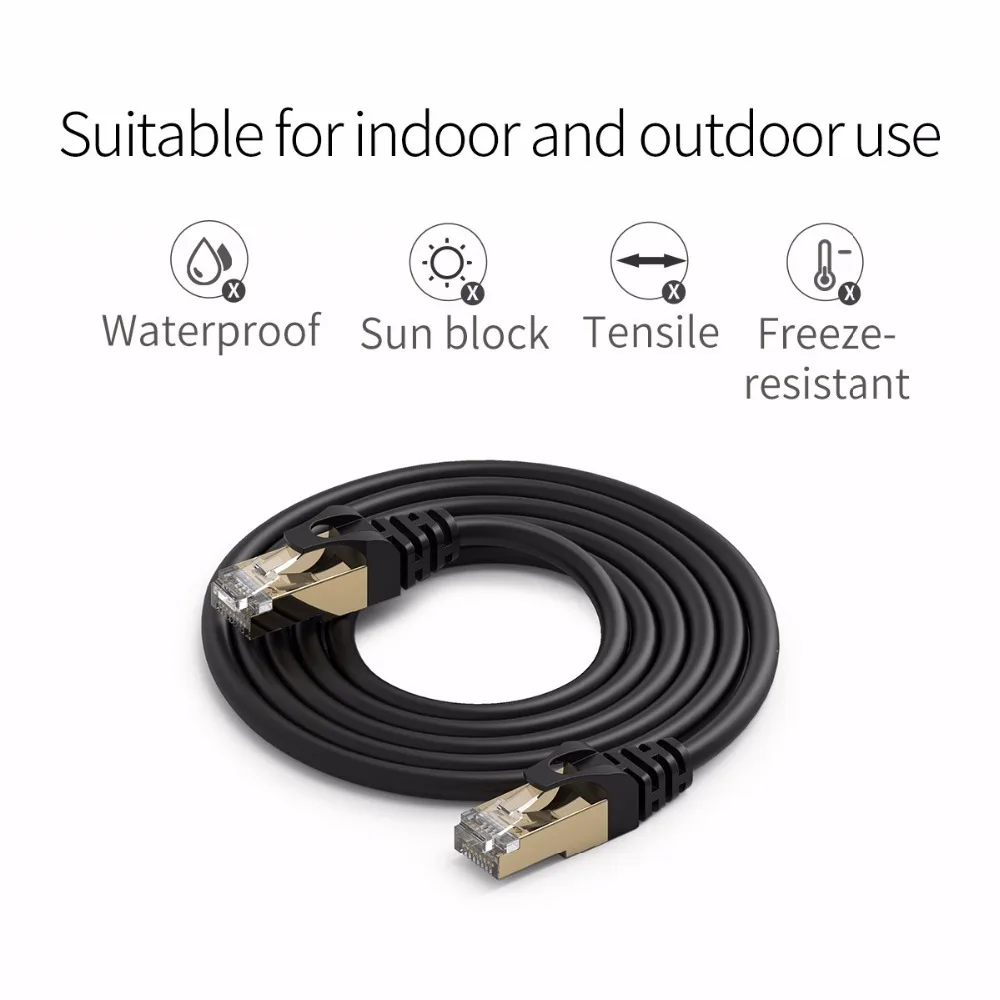 ORICO Cat7 Ethernet кабель RJ45 Cat 7 Круглый сетевой Lan Соединительный шнур для ПК роутера