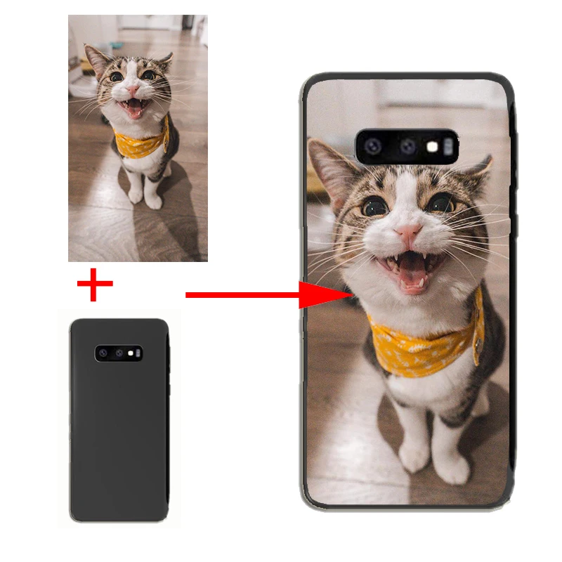 

Custom LOGO Design Phone Cover Customized Printed Phone Cases DIY Gifts for Samsung S8 S9 S10PLUS Note4 5 Note8 for A8 2018