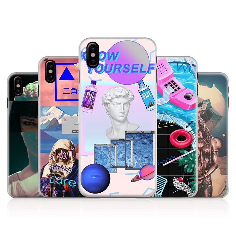 

Vaporwave Abstract Trippy Art Pattern Coque Phone Case Cover Shell For Apple iPhone X 8Plus 8 7Plus 7 6sPlus 6s 6Plus 6 5 5S SE