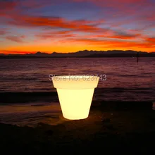 Waterproof H80cm 16 colors illuminated Gota Planter Flower Floor BoughPot light LED Outdoor Flower pot Lamp bowl Serving Tray classic plastic pe outdoor waterproof led floor lamp remote control rechargeable led glowing flower pot floor boughpot