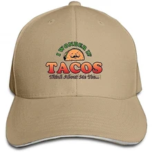 Бейсболка s I Wonder If Tacos унисекс бейсболка винтажная Кепка водителя грузовика