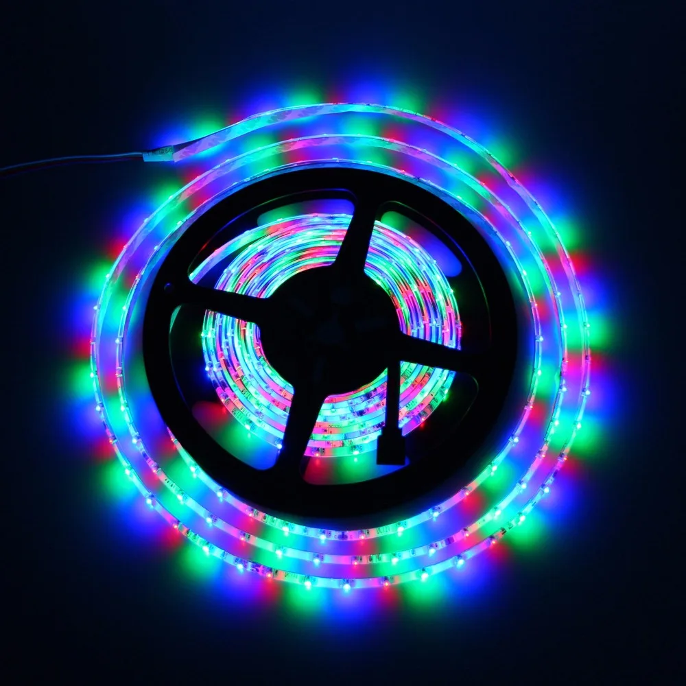 5 м/лот 3528 водонепроницаемый RGB LED Гибкая полоса света 300 светодиодов с 24/44
