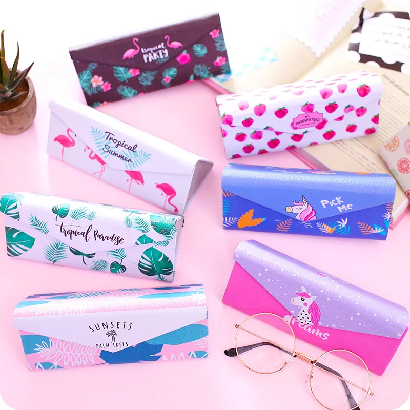 Glasses case Fashion creativity portable collapsible eyeglass case