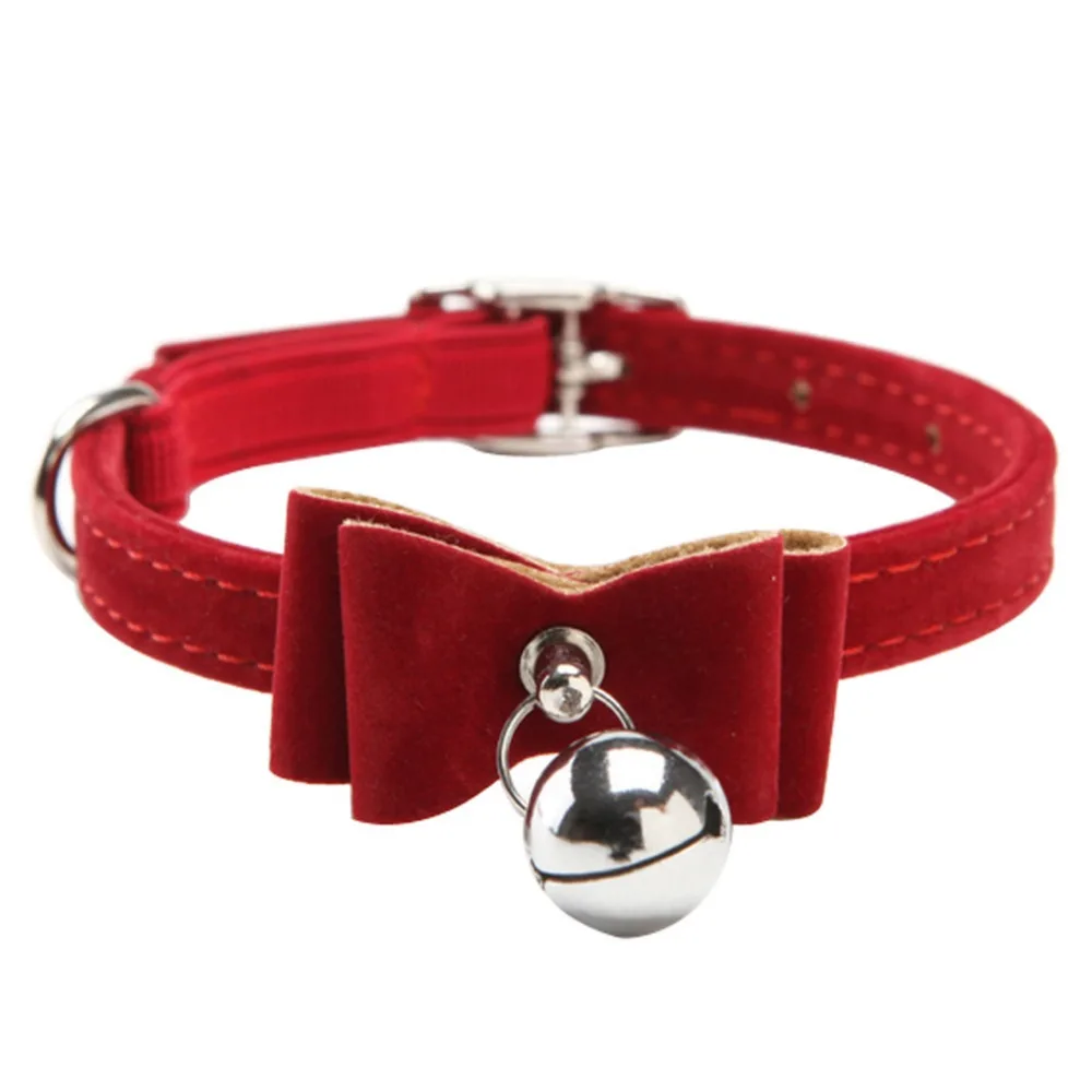 Quick release dot & cat collar kitten velvet bow tie safety elastic free post 6 colours bowtie with bell 2016 pet supplier Quick release dot & cat collar kitten velvet bow tie safety elastic free post 6 colours bowtie with bell 2016 pet supplier