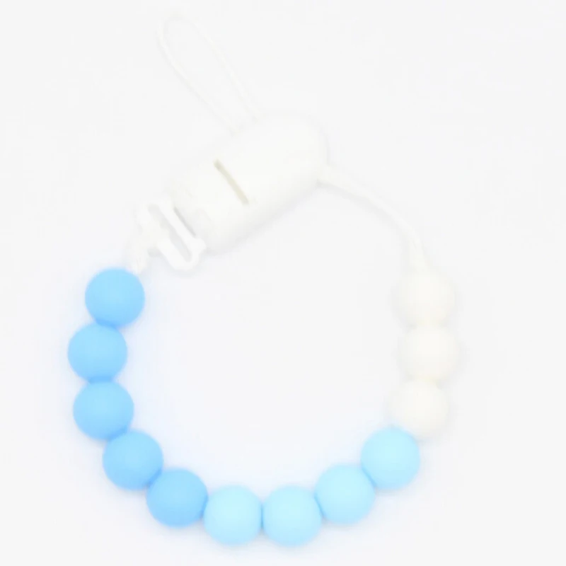 

Cute Colourful Beads New Baby Pacifier Clip Pacifier Chain Dummy Clip Baby Soother Holder For Baby Kid