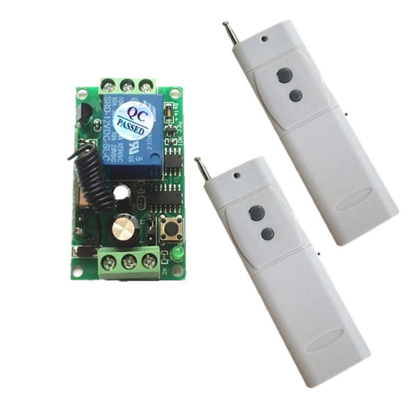 

3000m Long Range Remote Control Switch Learning Light Lamp Wireless Switch 315/433Mhz Switch DC 12V 1 CH 10A Relay Receiver