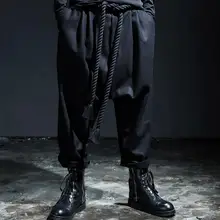 27-36! Новая мужская одежда мужские брюки больших размеров кюлоты мужские повседневные свободные штаны больших размеров певицы костюмы