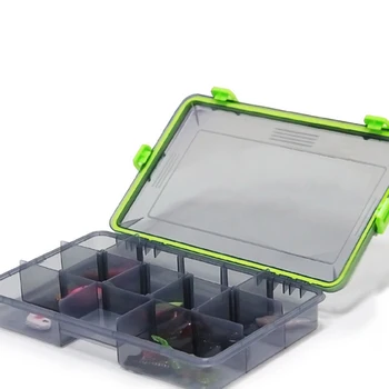 

Fishing Hooks Box Fishing Lure Wobbler Tackle Transparent Lure Fishing Gear Storage Box with Small Partitions
