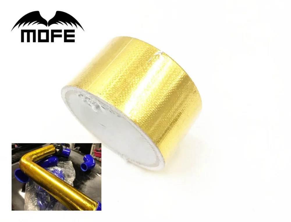MOFE " x 5 м стекловолокно теплоотражающая лента золото высокая температура тепло и звук щит обёрточная бумага рулон клей для стайлинга автомобилей