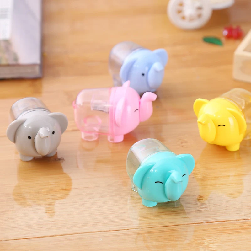 

1Pc Cute Single Hole Pencil Sharpener Kawaii Elephant Pen Sharpeners For Girls Boys Gifts School Supplies Korean Stationery