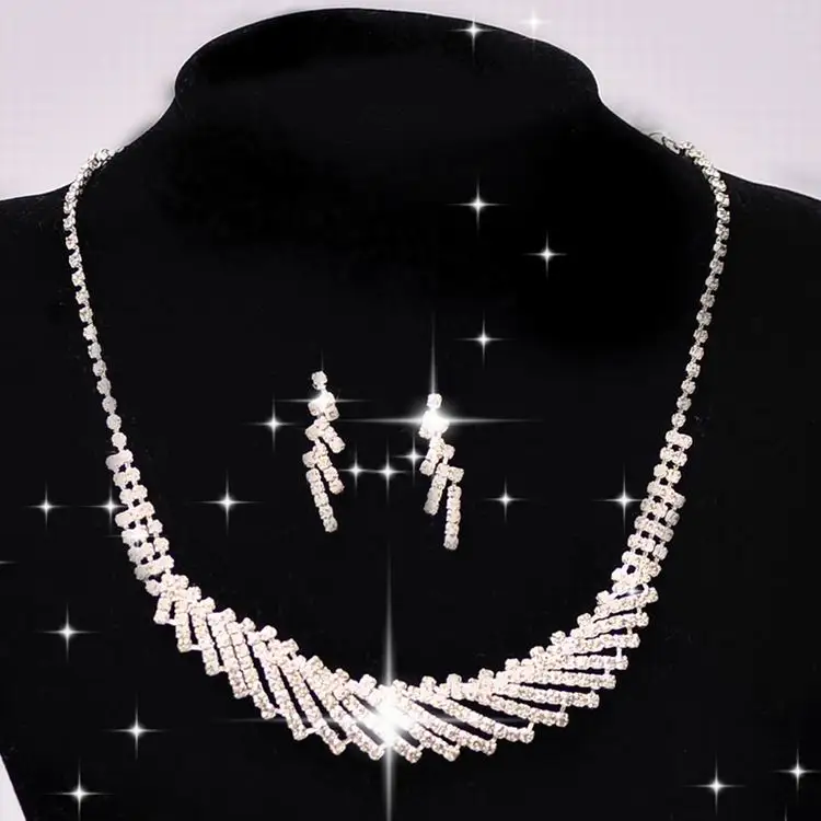 bling wedding jewelry sets