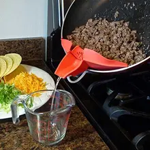 Силиконовые слипоны жёлоб для бетонной смеси клип на один красный Силиконовый Разливочный желоб