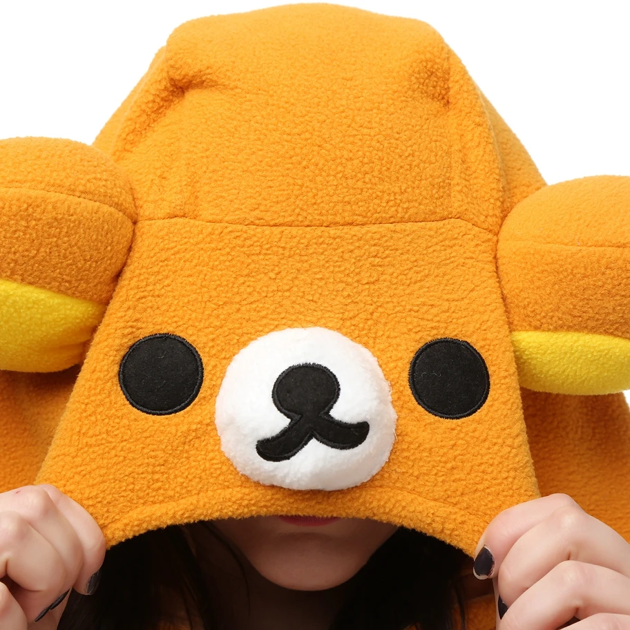 Взрослые флисовые кигуруми Rilakkuma Косплей Костюм животные комбинезоны пижамы