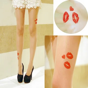 

Fashion Women's Tight Beauty Cute Bas Sexy Stocking Tease Panty hose Women's Tattoo velvet Candy Pantyhose Girl Stockings