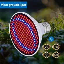 

Phyto Lamp E27 Full Spectrum LED Grow Light 60 126 200leds Indoor Grow Tent Bulb AC85-265V LED For Plants Greenhouse Hydroponics