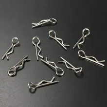 Hot Sale 10 pcs Large Silver 30mm Shell Body Cover Clips Pins R Shape Pin Secure
