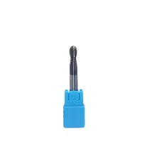 טונגסטן פלדה 1PC כדור Nose End Mill R3mm R4mm R6mm שבבי כרסום-12mm 1 מ"מ טונגסטן פלדה Sprial Bit כרסום קאטר HRC45 2F חיתוך (4)