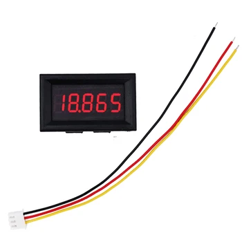 

100pcs/lot 3 wires 0.36" 5 Bit led display DC 0-33.000V Panel Volt Voltage Meter Automotive Digital Car Voltmeter 20% off