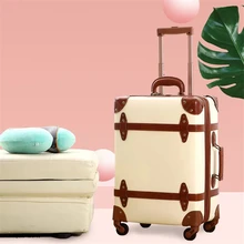 Carrylove для женщин Спиннер замок ретро чемодан 2" 24" Тележка Багажная Сумка Винтаж для путешествий