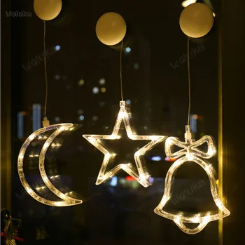 

New Year decorative Lamp INS glass sticker window Decoration lighting festive atmosphere lights CD50 W02