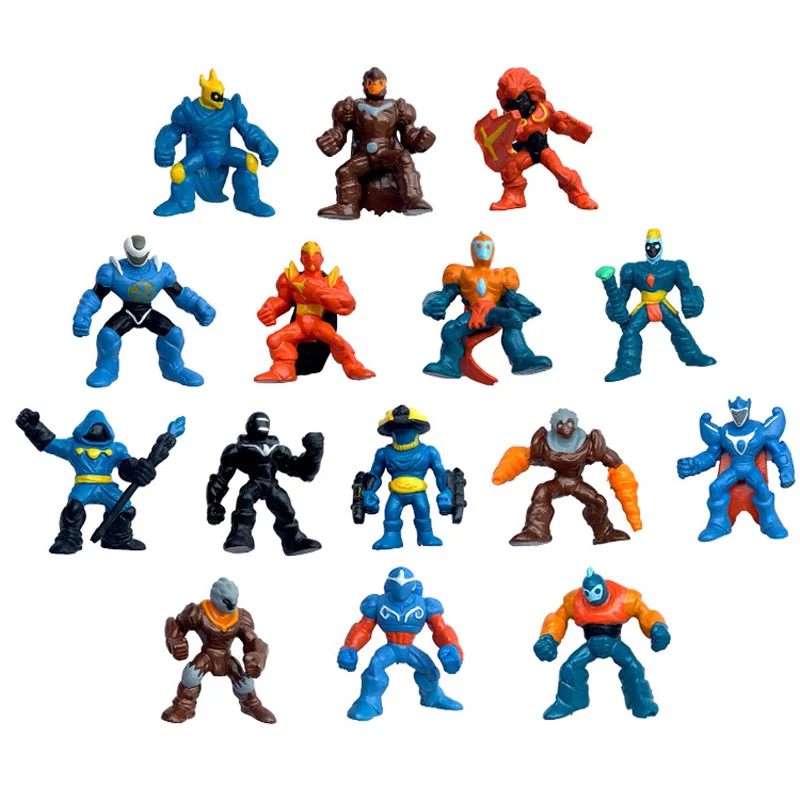 

15pcs/lot Gormiti Anime Figuras Model Juguetes PVC Game nendoroid Gormiti Cartoon Action & Toy Figures