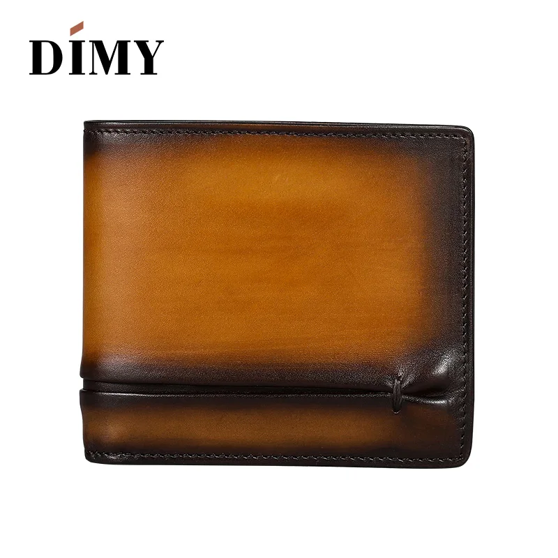 DIMY Women's Bag Fashion Genuine Leather Wallets Folding Short Men Wallets Handmade Folding Ruched Multi-card Holder Male Wallet DIMY Women's Bag Fashion Genuine Leather Wallets Folding Short Men Wallets Handmade Folding Ruched Multi-card Holder Male Wallet
