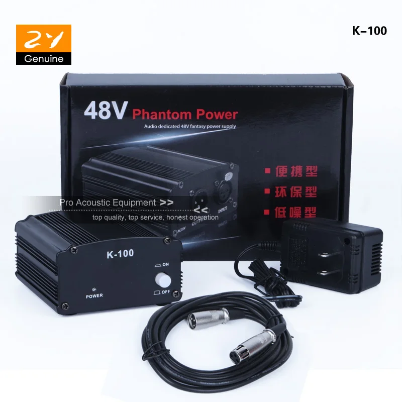 48V Phantom Питание с аудио адаптер XLR кабель для конденсаторный микрофон майка Studio